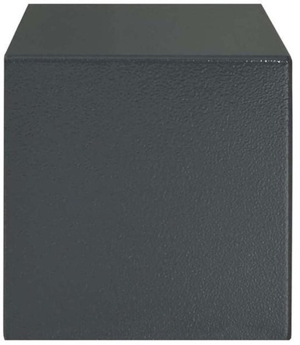 Kluis – Veiligheidskast – Geldkist – Bewaarbox – Safe – Donkergrijs Stalen Beveiligingskluis – Compact 20x31 cm – Stevig Anti-Inbraakslot