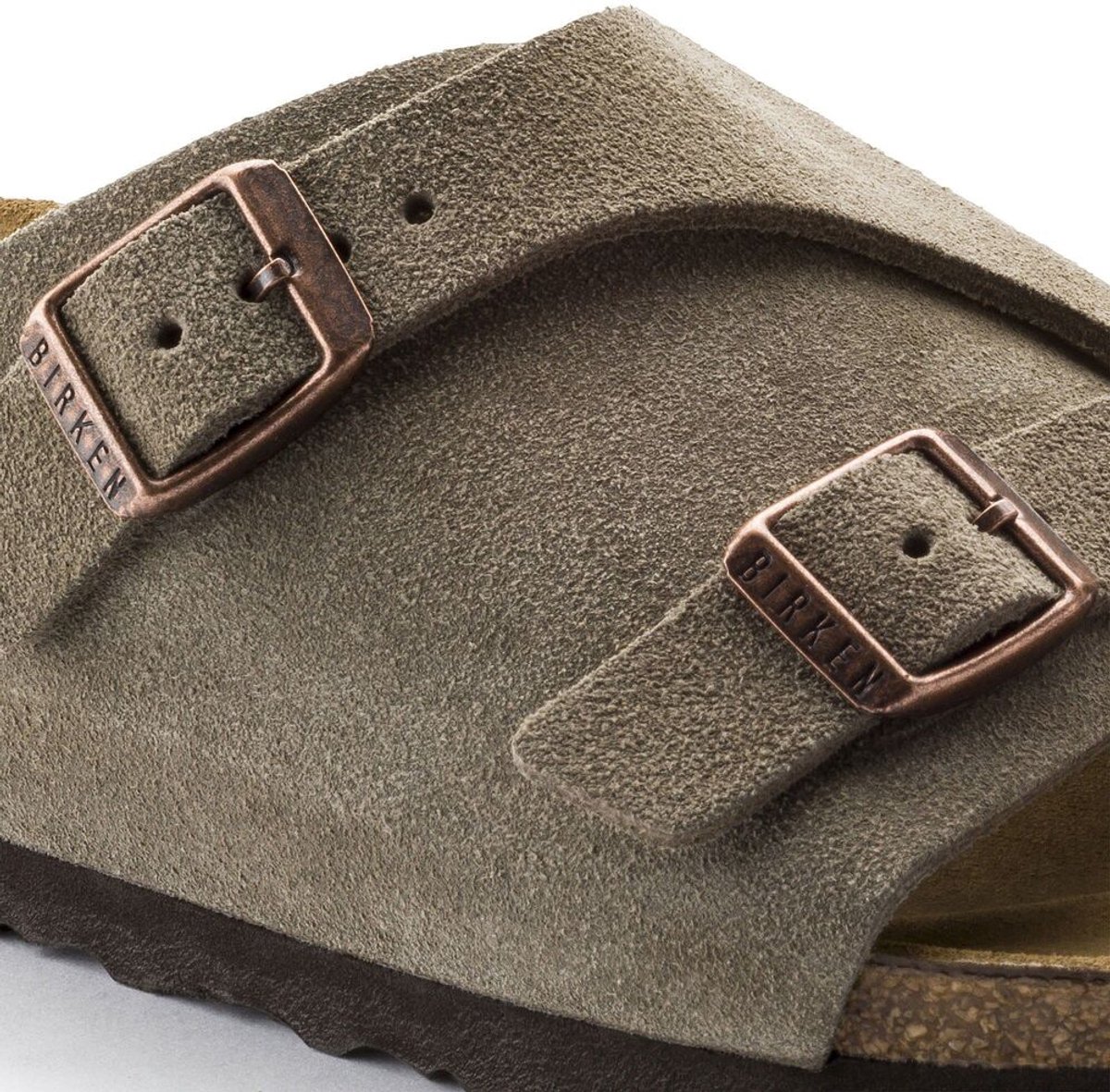 Birkenstock Slipper Zürich BS 050463 Suède Smal Taupe