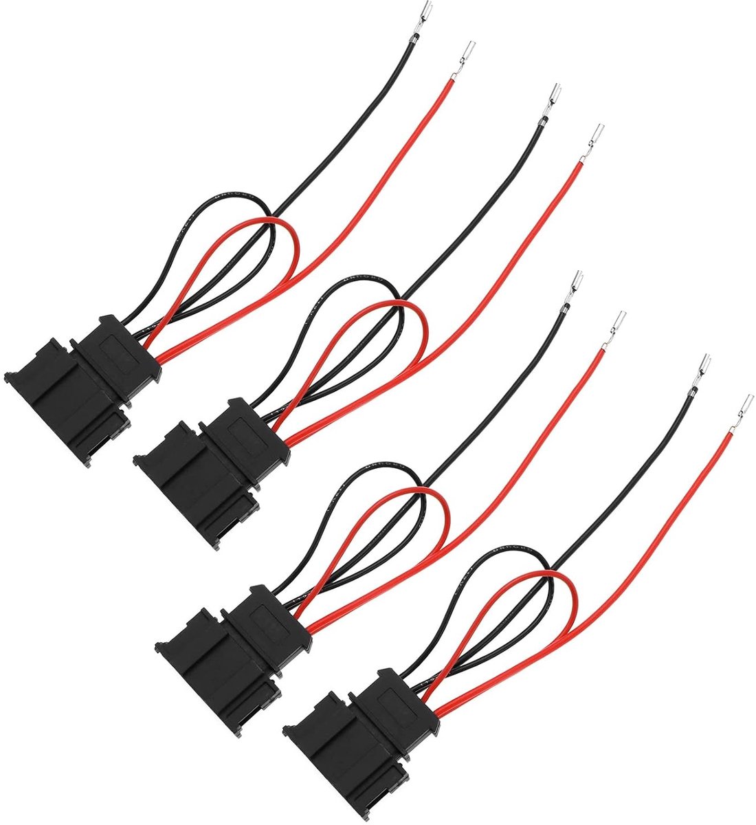 SnelShoppen - 4 Stuks Luidspreker Adapter Plug Kabel Vervanging Geschikt voor Seat Altea, VW en Skoda Auto Luidspreker Bedrading Harnas Adapter Connec