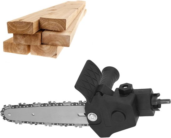 6 Inch Electric Chainsaw Drill Attachment, Electric Drill Chain Saw Adapter, Stainless Steel Saw Conversion Head - ShopVlot — afbeelding 3