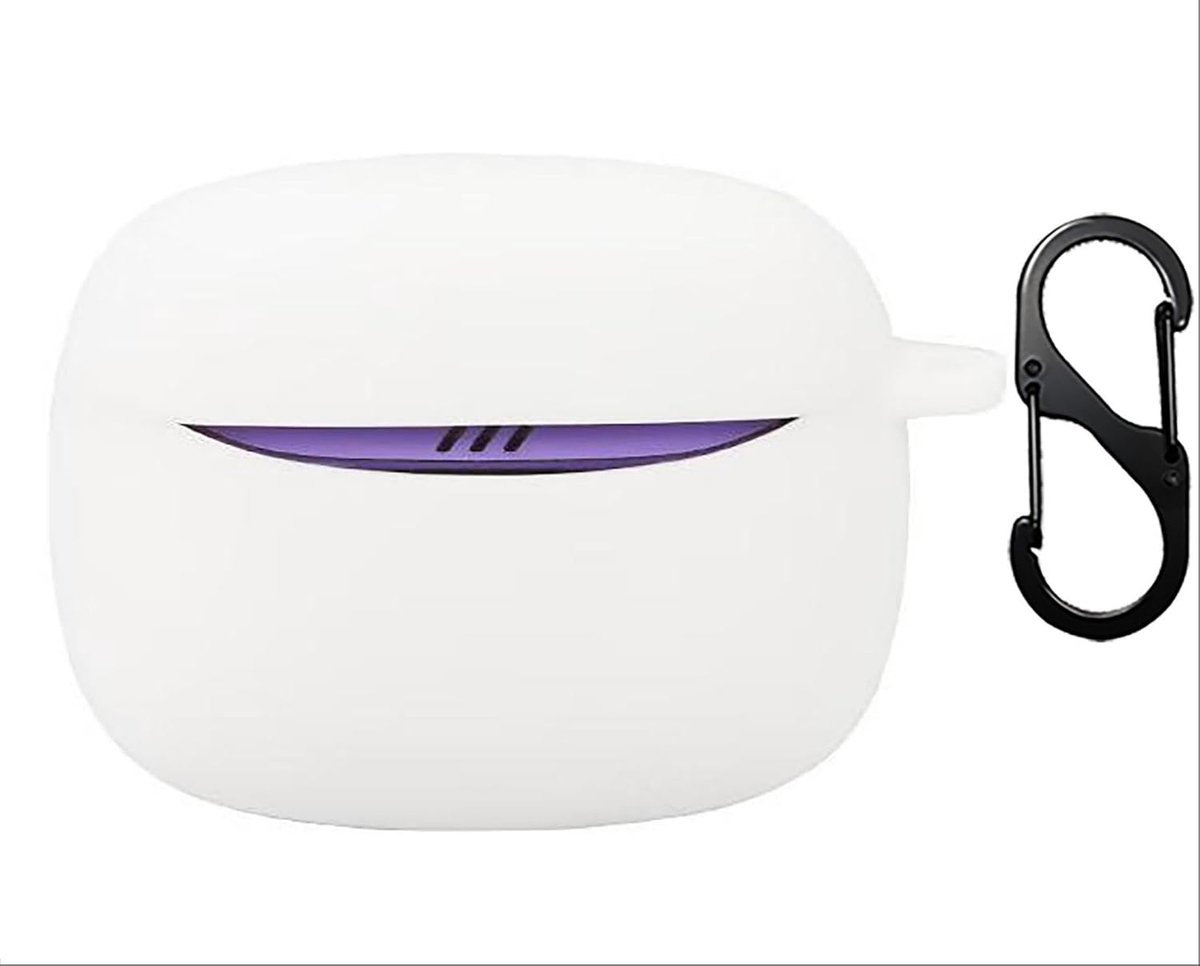 SnelShoppen - Ultra Dunne Silicone Shockproof Beschermcase voor JBL Tune Buds 2 - Wit - Zacht, Krasbestendig, Anti-Vingerafdruk, Lichtgewicht, Comfort