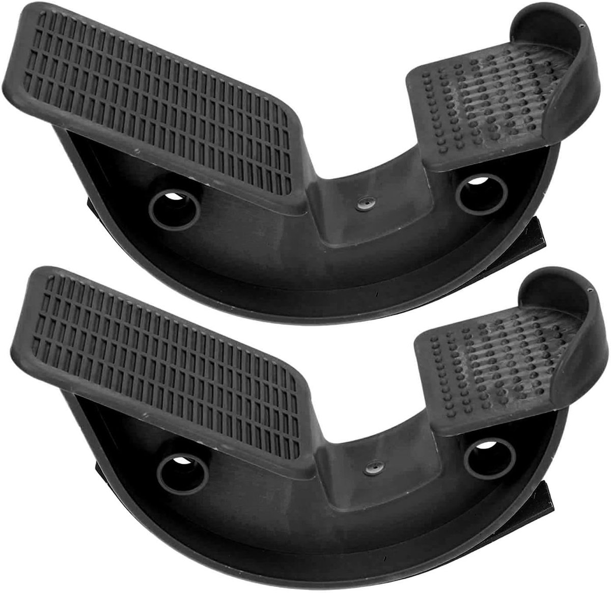 SnelShoppen - Calf Stretcher Enkel Voet Rekbord Verstelbaar Strekking Board Tilting Voet Rocker 2 Stuks Zwart Antislip Calf Stretcher Achilles Pees Re
