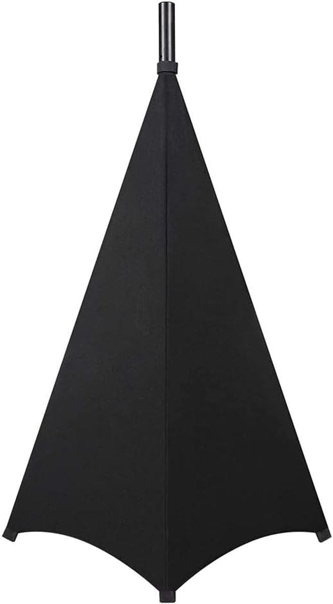 SnelShoppen - Speaker Stand Beschermhoes Tripod Scrim Standrok DJ Tas 360 Graden Bescherming voor Speaker Verlichting met Opbergzak (Zwart 1 Stuk)