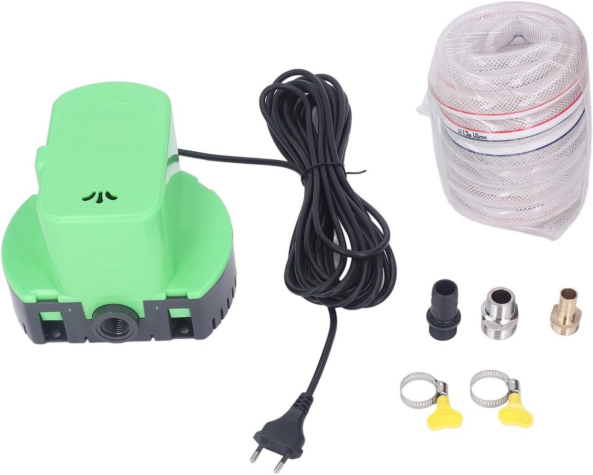 SnelShoppen - Automatische afvoerpomp voor zwembad en afdekking, 1200 GPH, waterpomp voor drainage met automatische uitschakelfunctie en oververhittin