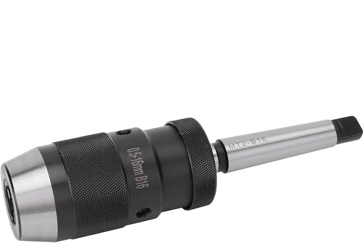 SnelShoppen - Zelfspannende Boorkop MT2-B16 Snoerloze Boorkop 0,5 - 16 mm voor Boormachines, Freesmachines en Draaimachines, Precisie Boringen, Klusse