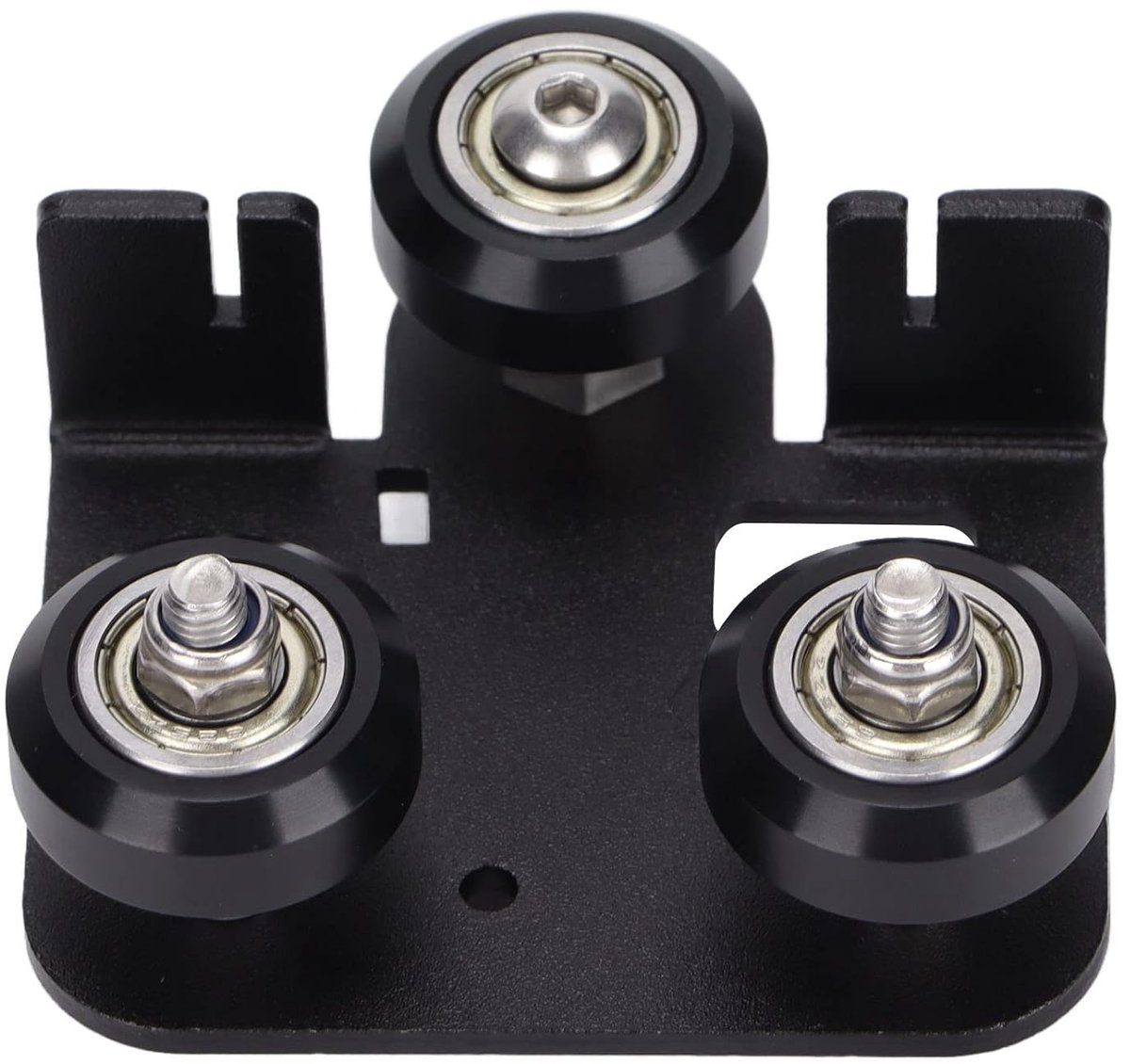 SnelShoppen - 3D Printer Extruder Achtersteunplaat met Pulley voor Ender3 V2, V-solt Aluminium Frame, Duurzaam en Stabiel, Vervangingsonderdeel 3D Pri