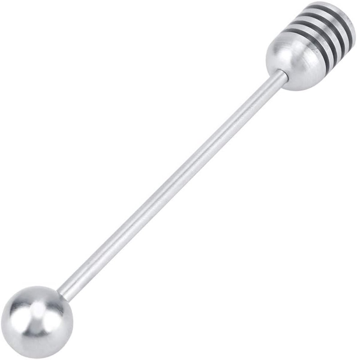 SnelShoppen - RVS Honinglepel, Duurzame Honey Dipper Sticks, Roestvrijstalen Honing Dipper, Makkelijk Te Gebruiken Keukentool Voor Honing En Siropen,