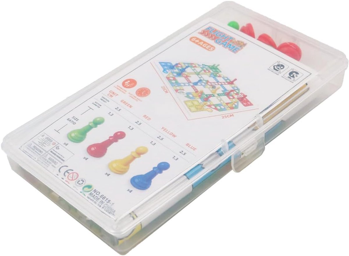 SnelShoppen - Traditioneel Ludo Bordspel voor Gezinnen - Leuk Bordspel voor 2 tot 4 Spelers - Kwaliteit, Vermaak en Plezier voor Feesten en Avonden