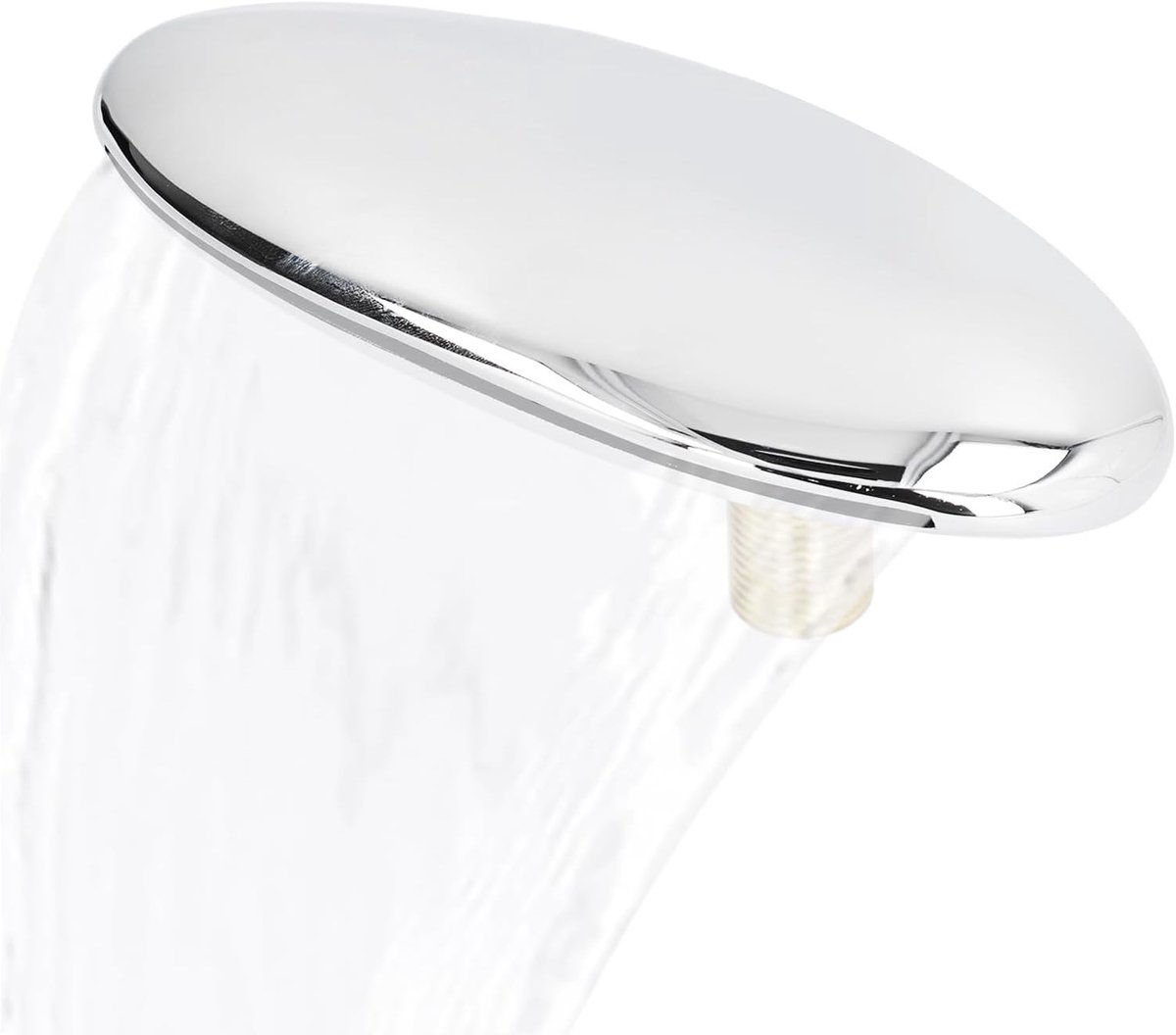 SnelShoppen - Waterfall Badkuip Aftapkraan, RVS Douchekop met G1/2 Mannelijk Draad, Elegante Badkamer Accessoire voor Spa-ervaring