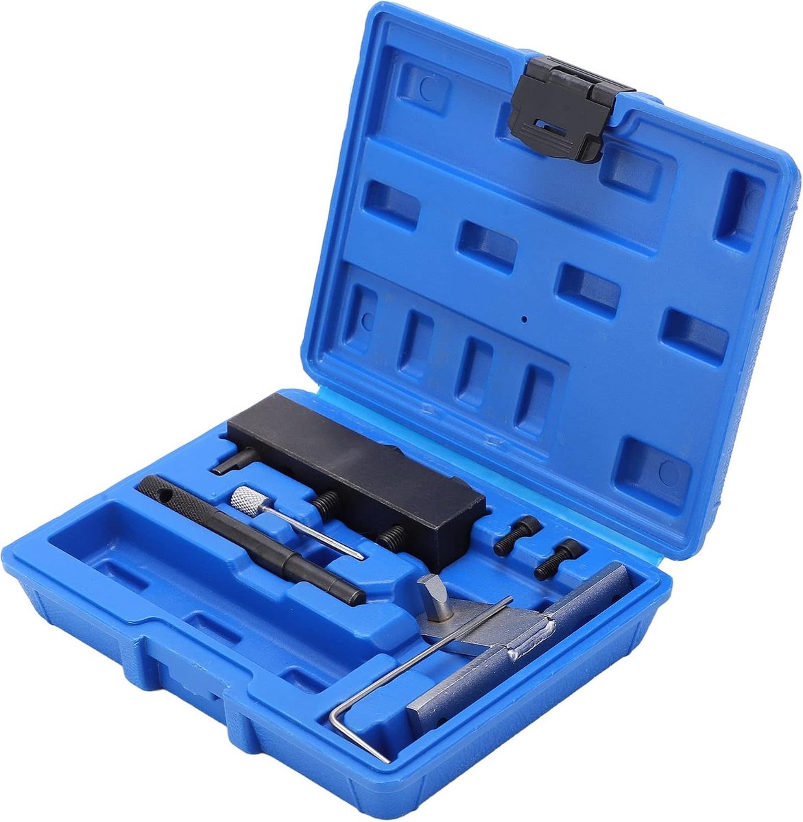 SnelShoppen - Heavy Duty Motor-instelgereedschapsset van Metaal met Opbergdoos - EN-51188, EN-6349, EN-50513 - Ideaal voor Motoronderhoud en Reparatie