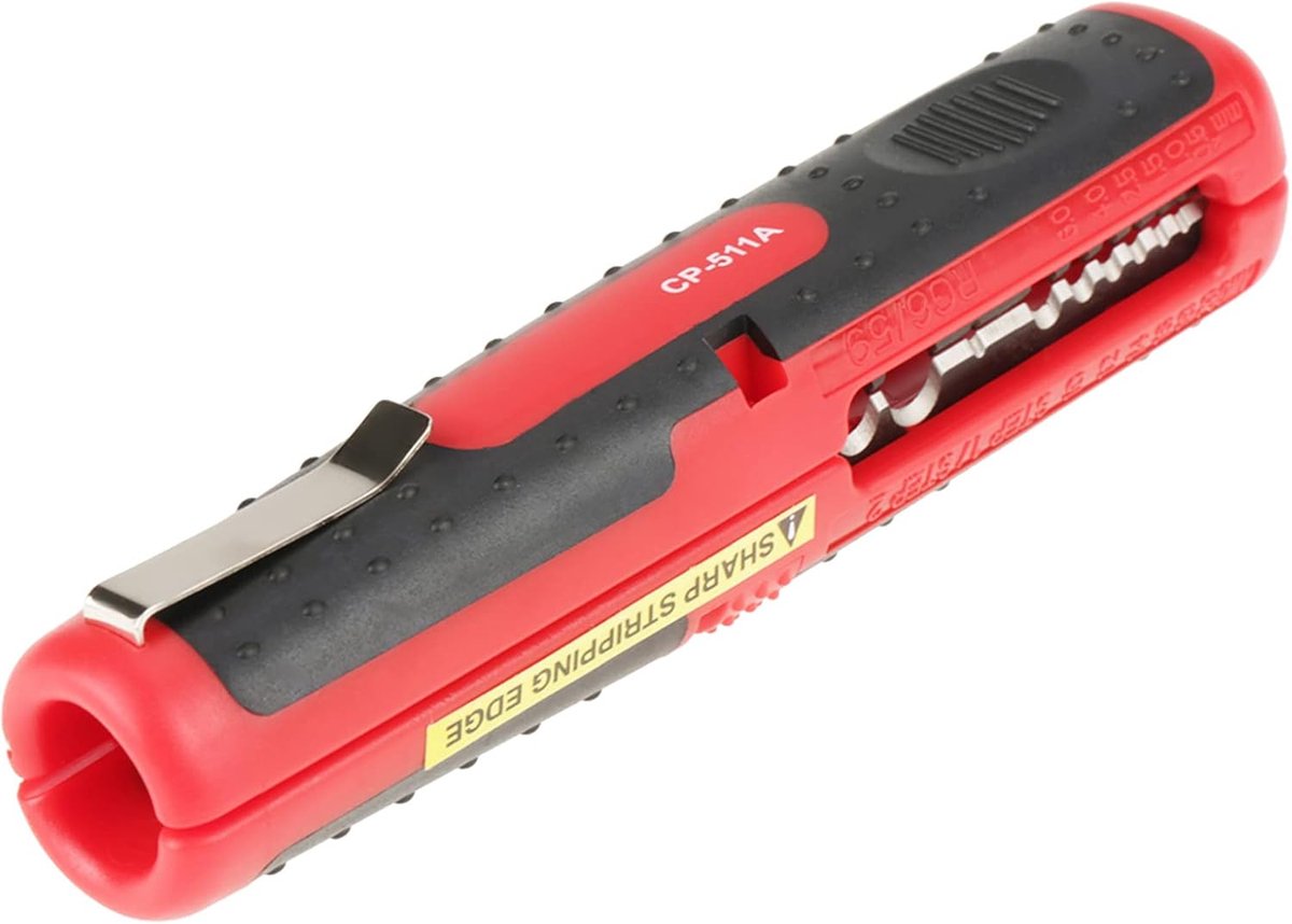 SnelShoppen - Draadstripper - Elektrische Kabelstripper Tool voor het Ontmantelen van Draad en Kabel - Geschikt voor 10-20AWG, RG59, RG6 - Comfortabel
