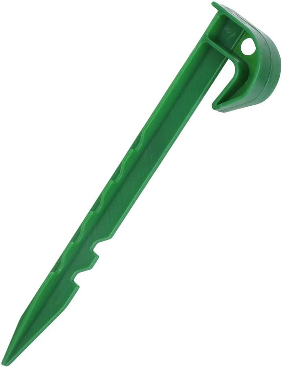 SnelShoppen - Plastic Fixeerharingen, Tuinharingen, Groene Campingharingen voor Tuin, Kamperen, Landschapsontwerp, 14,5 cm