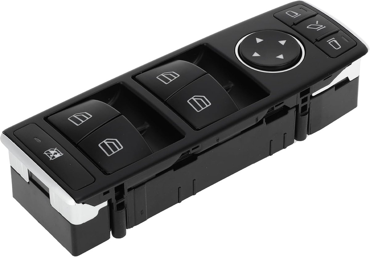 SnelShoppen - A ABSOPRO Raam Schakelaar Voor Mercedes-Benz C200 E200 E63 AMG NO.2929054900 Voorzijde Bestuurderszijde Zwart