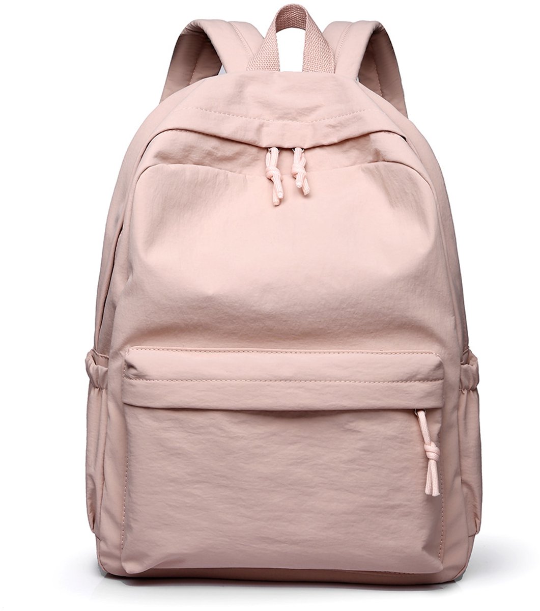 YAGXIG Casual Rugzak - Schooltas met Grote Capaciteit - Roze Schooltas - Pendel-/Reisrugzak - Schooltas voor Middelbare School, Hogeschool en Universiteit - Geschikt voor Meisjes