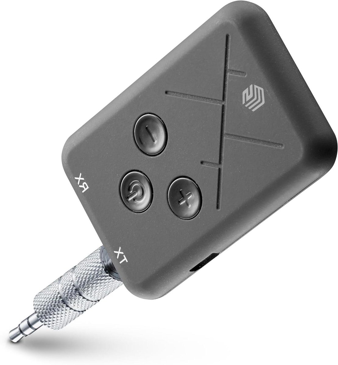 Audio Zender Ontvanger - Bluetooth Adapter - Draadloze Muziek Streamen - 10 Uur Speeltijd - 3.5mm Jack - Zwart