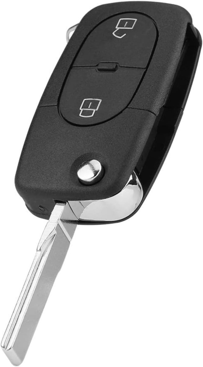 SnelShoppen - Vervangende Autosleutel voor VW Passat Golf MK4 - 2 Knoppen - 434Mhz ID48 Chip - Perfecte Sleutel voor Verlies of Schade