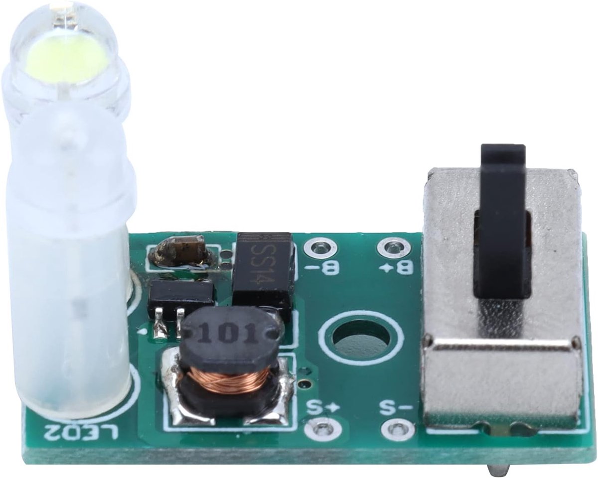 SnelShoppen - Solar Power Control Module - Zonne-oplaadmodule 1.2V NI-MH Batterij Solar Lamp Controller Circuit Board voor Tuinverlichting, Nachtlampj
