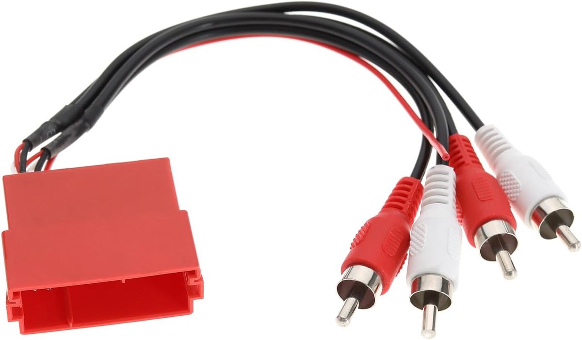 SnelShoppen - Actieve Adapterkabel Vervangend voor Audi A2/A3/A4/A6/A8/TT - Compatibel met Universele CD Spelers en Stereo's - Hoogwaardige Geluidsver