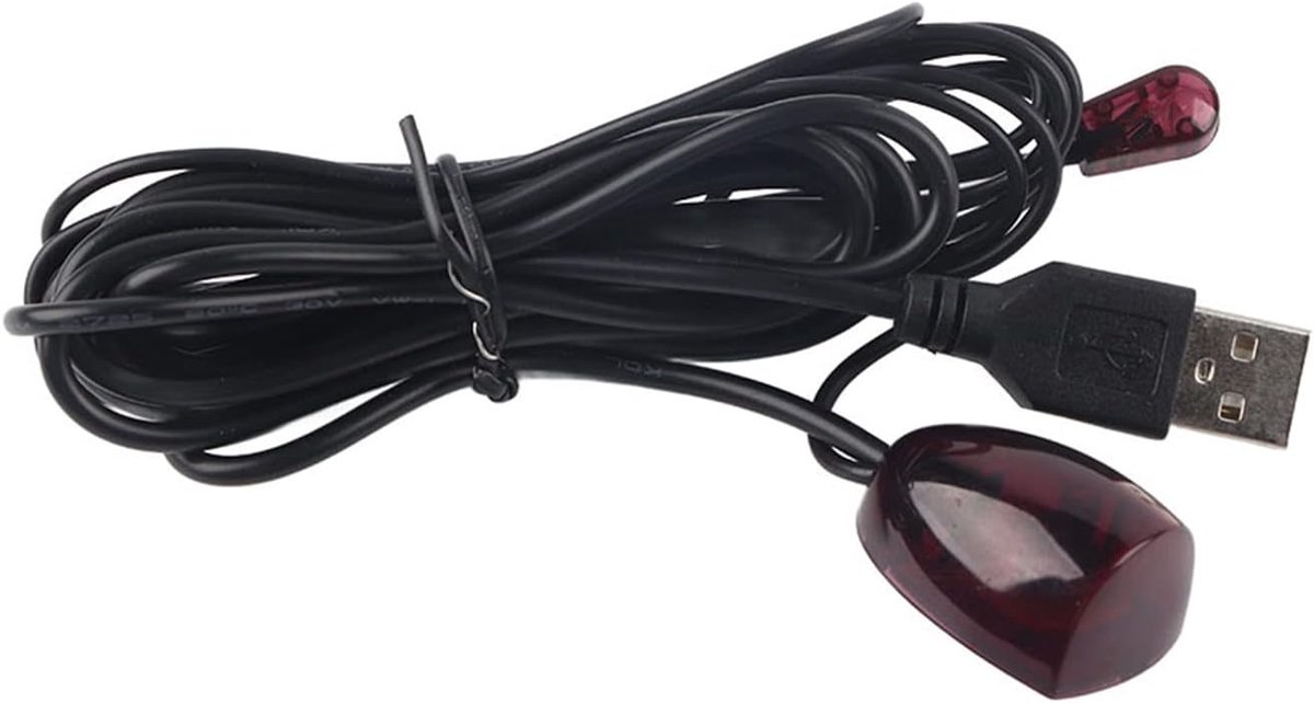 SnelShoppen - Infrared IR Repeater Kit - USB IR Ontvanger Set Top Box - Infrarood Afstandsbediening Uitbreidingskabel voor Thuis en Hotel