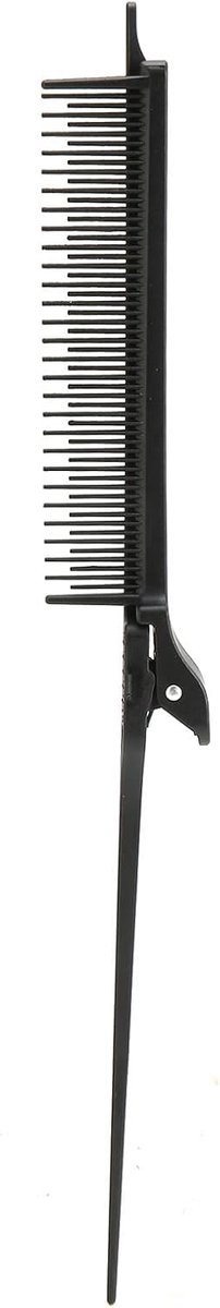 SnelShoppen - Rat Tail Plating Clip Kam, Hoogtepunten Kam Haar Styling Tool voor Haar Knippen, Highlights en Haar Kammen (26.5x2.5cm) Zwart