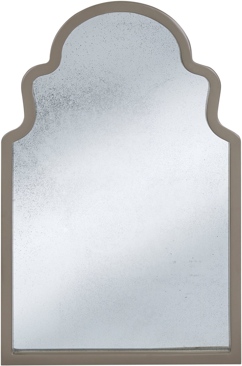 TILLAC - Wandspiegel - Taupe - Paulowniahout