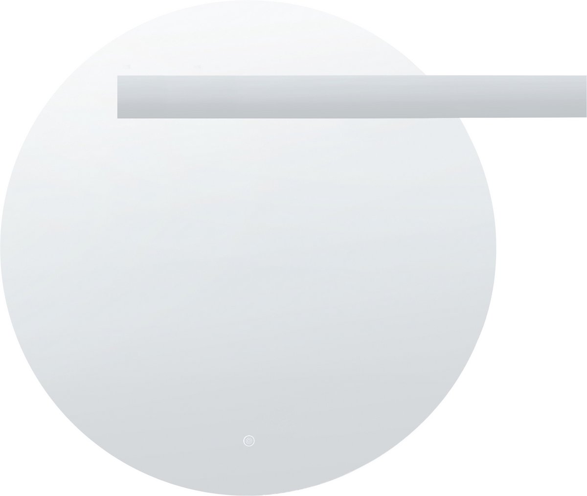 ANOST - LED-badkamerspiegel - Zilver - Glas