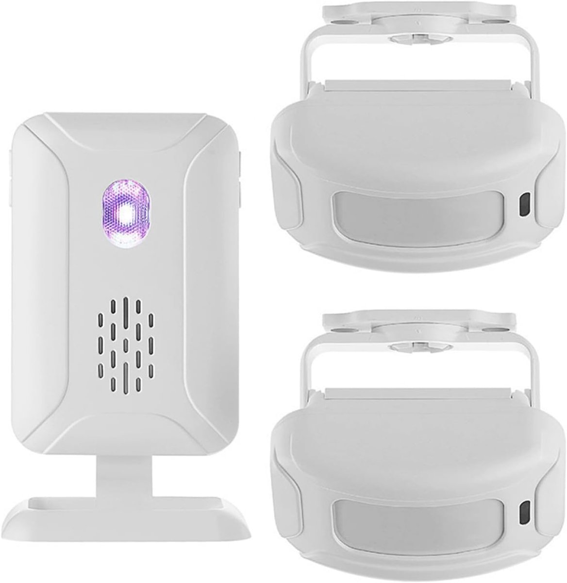 SnelShoppen - Draadloze Bewegingssensor Alarm met Deurbel voor Voordeur, Binnenkamer, Toegang, Oprit en Brievenbus - 2 Sensoren en 1 Ontvanger - 113 d