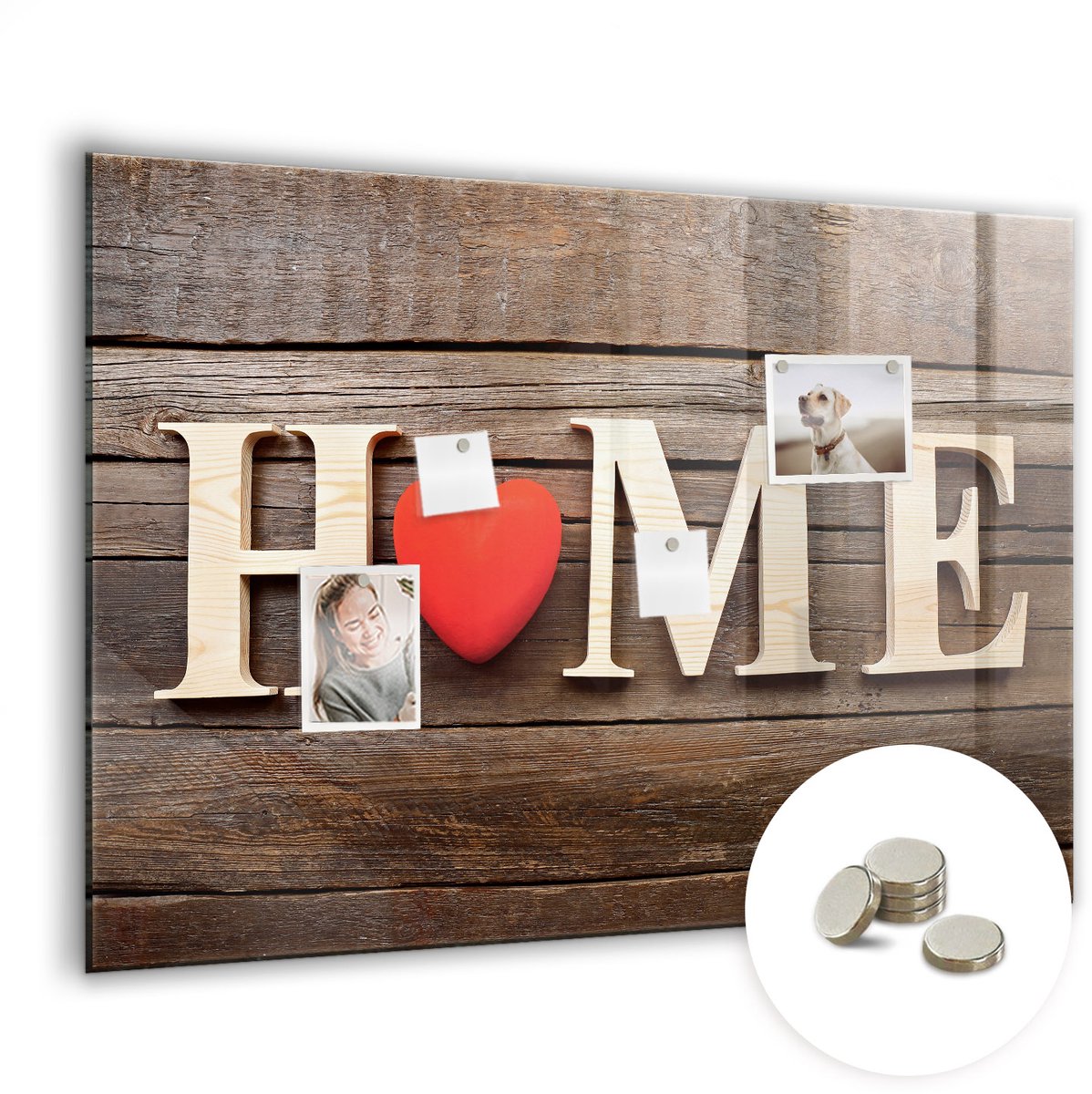 Coloray Glazen Magneetbord - Magnetisch Bord Afrikaans landschap - 100x70 cm - Veelkleurig Magneetbord - Magnetic Board - Woonkamer Decoratie