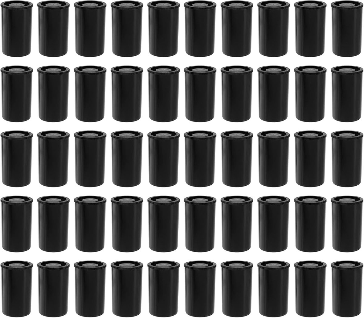 50pcs film boxes with lid, film boxes plastic tins - 33mm Airtight Film Canister for Film Roll, Scientific Activities - ShopVlot