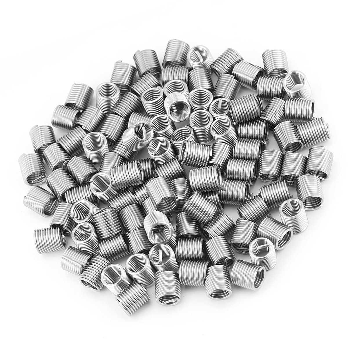 SnelShoppen - M8x1.25 Draadinsert RVS 304 - 100 Stuks Coiled Spiral Draad Inserts - Versterk Draadverbindingen, Vibration Absorberend - Perfect voor M