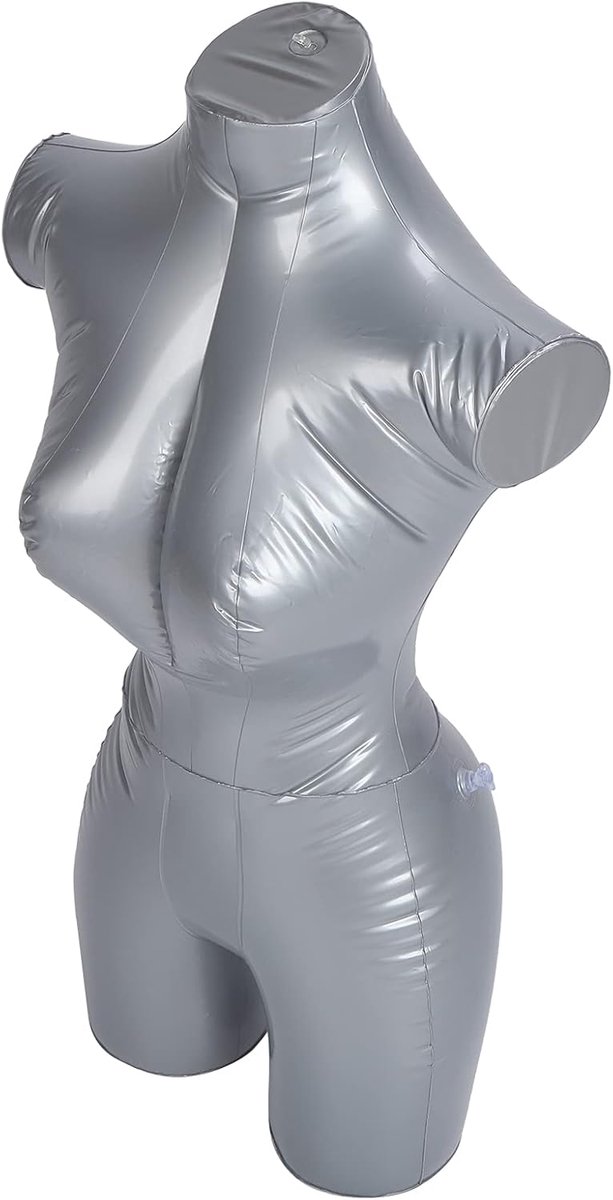 SnelShoppen - Vrouwelijke Opblaasbare Mannequins, Half Lichaam Presentatiestandaard voor Kleding, Accessoires, Juwelen, Versatile en Geurloos, Ideaal
