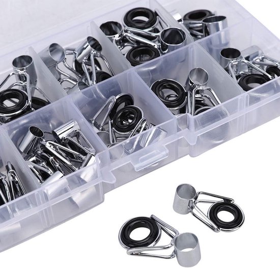 SnelShoppen - 90Pcs RVS Keramische Hengel Gidsen Repair Kit - Duurzaam en Lichtgewicht - Perfect voor Hengelsport van Snelshoppen — afbeelding 5