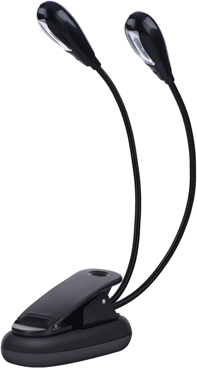 Ejoyous On-LED Light, Mini Reading Light with Double Adjustable Arm with 6 or 8 Beads, for Maintenance Work on Music - ShopVlot