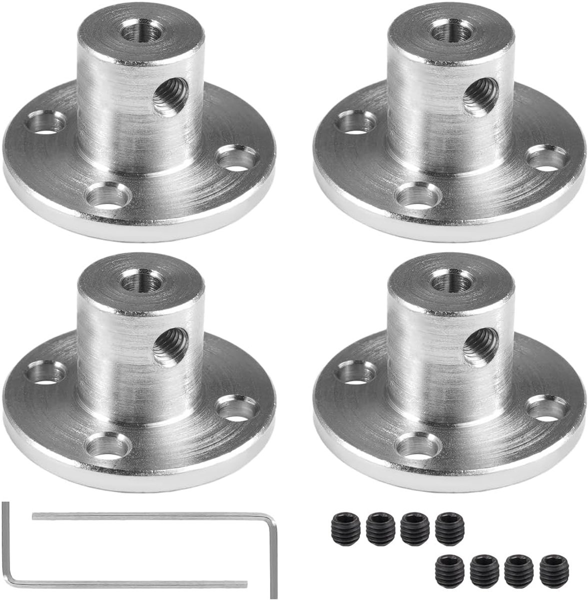 Flenskoppeling 3mm - 45# staal - duurzaam en corrosiebestendig - ideaal voor modelbouw - ShopVlot