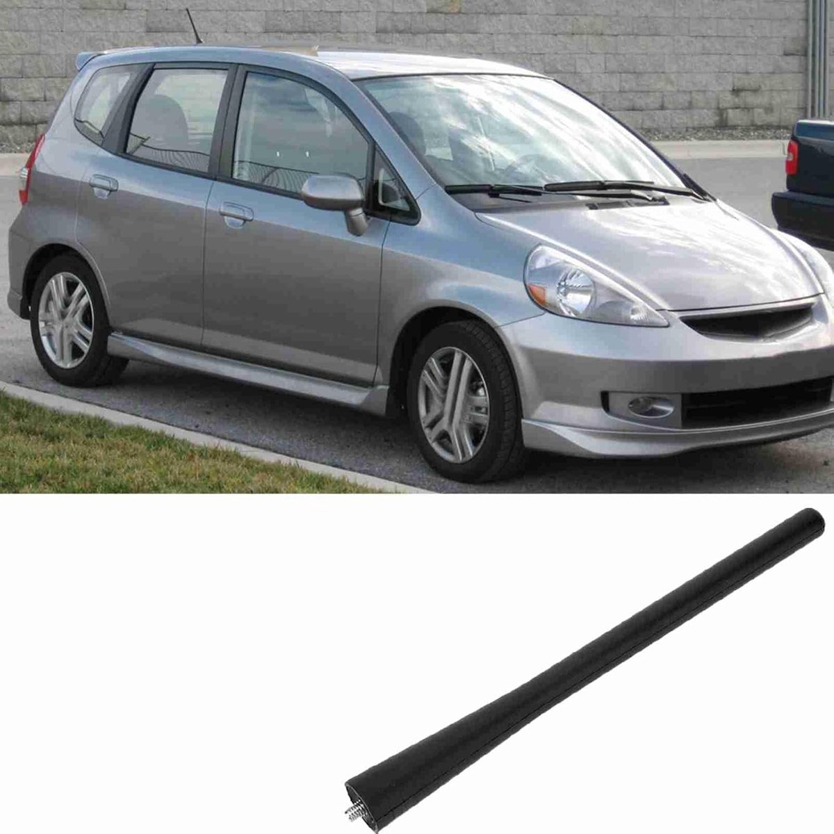 SnelShoppen - Auto Antenne Staal Mast Radio Antenne Vervangingsaccessoire 39151-SWA-305 voor Honda CIVIC en CROSSTOUR, Geluidsreductie, Duurzaam en Be