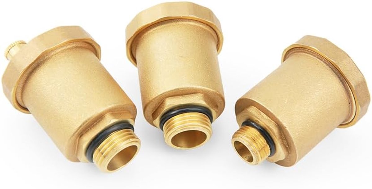 SnelShoppen - Automatische Air Vent Valve Messing DN20 3/4" met Roestbescherming en Betrouwbare Afdichting voor Verwarming en Sanitair