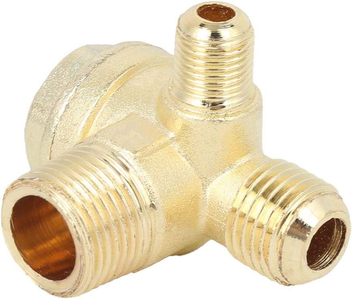 SnelShoppen - Checkklep 550W Luchtcompressor Onderdeel 16 x 14 x 10 mm, Twee-Weg Terugslagklep met Hoge Hardheid, Antislip en Veilig