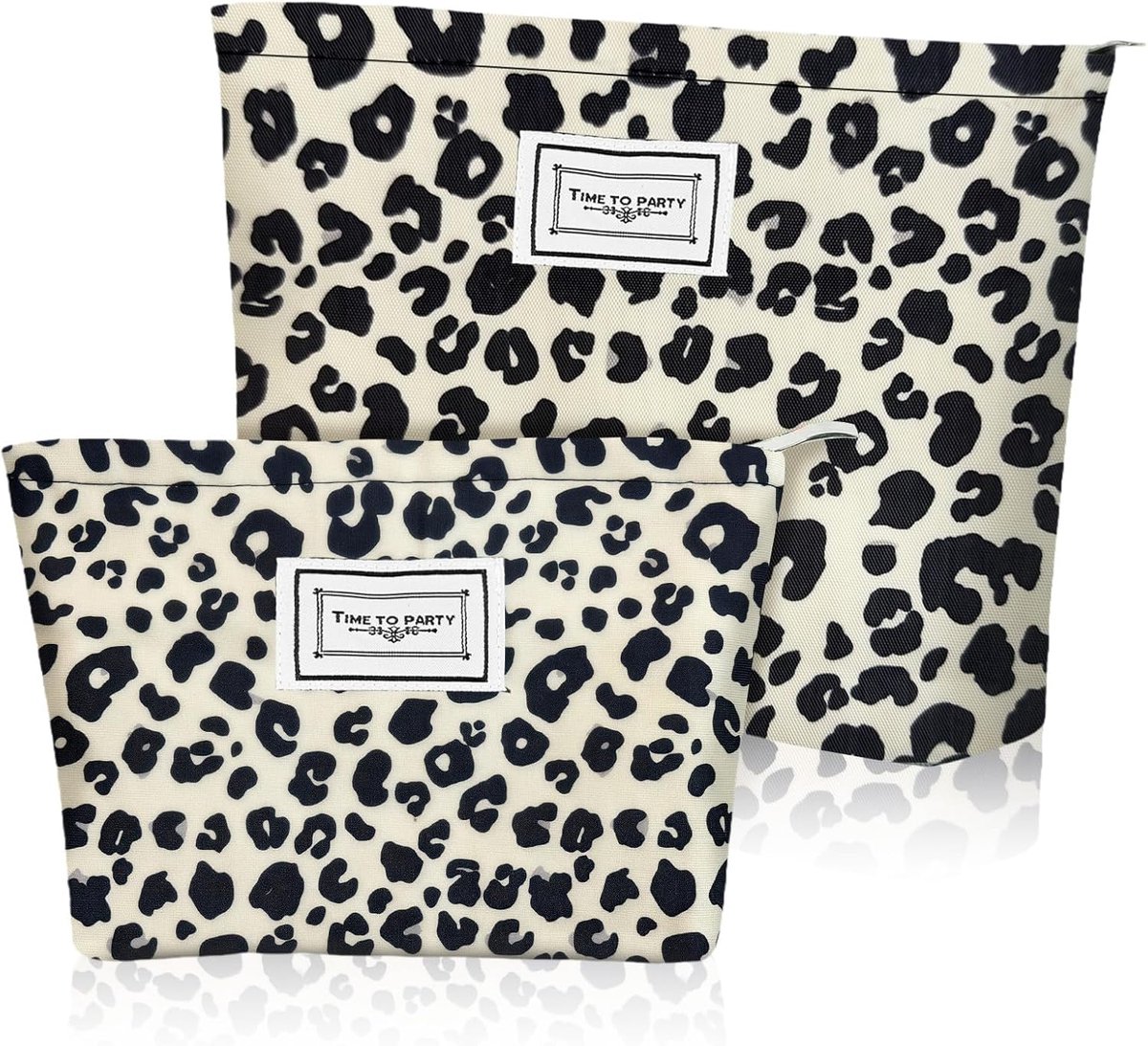 Aucuu Toilettas voor op reis, 2 stuks, make-uptas, cosmeticatas, cosmeticatas voor dames, meisjes, #8 wit, Elegant - ShopVlot
