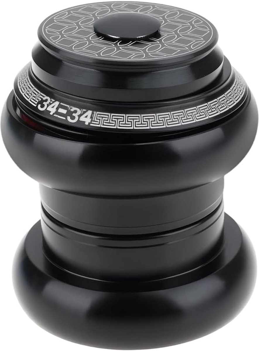 SnelShoppen - Aluminiumlegering Headset 34mm voor Mountainbike Vork, Stalen Hoofd Tube, Stabiele Installatie, Geschikt voor 34mm Vorken, MTB Accessoir