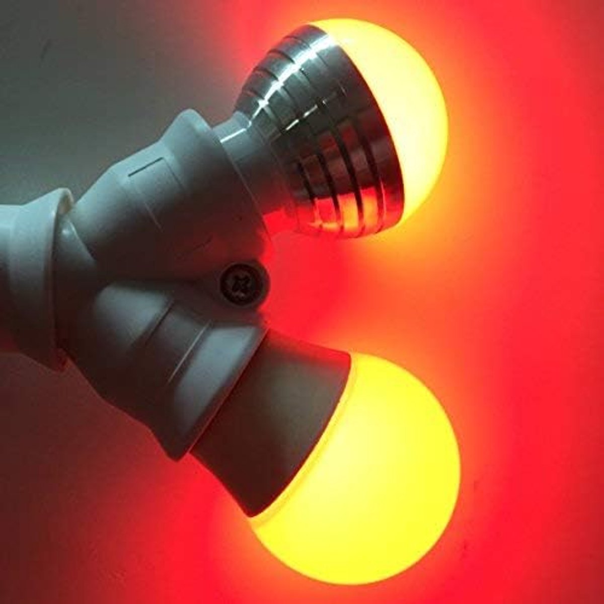 SnelShoppen - 5PCS E27 Y-vormige 1 mannelijke naar 2 vrouwelijke LED lamp splitter adapter houder converter voor LED lampen - Wit, 60W, 220-240V