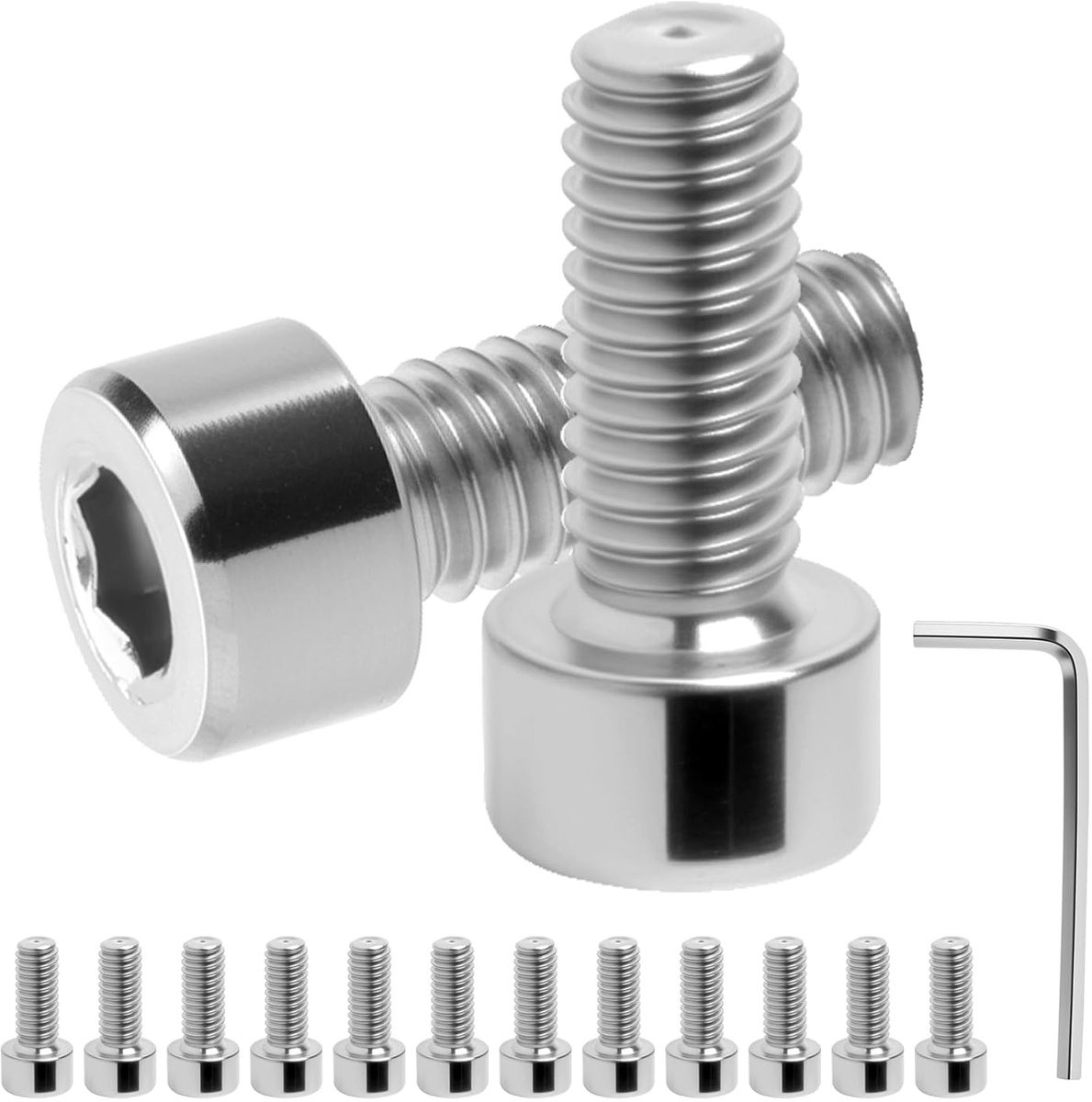 120pcs M4 Screw Set, Cylinder Head Screws with Hex Socket Screws, Stainless Steel Cylinder Screws, Stainless Steel - ShopVlot