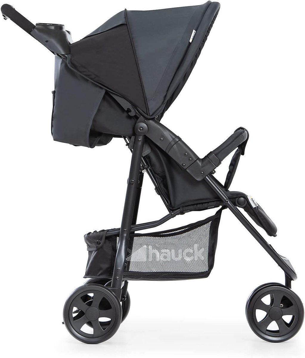 Neo 2 kinderwagen met drie wielen - opvouwbaar met één hand - lichtgewicht - tot 25 kg - grijs - opgevouwen 75 kg - bekerhouder - liggende positie - grote mand Buggy inklapbaar vliegtuig – foto 4