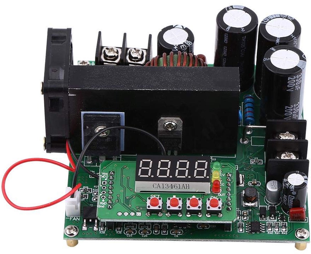 SnelShoppen - Boost Converter 0-15A 900W DC Spanning Verhoger Module Regulator 8-60V naar 10V-120V met LED Display, Precisie Voedingsregelaar