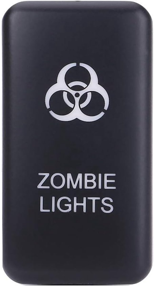 SnelShoppen - Toggle Switch 12V Auto Schakelaar met Blauw LED Licht voor Landcruiser - Perfect voor Zombie Lights, Auto Accessoires, Stijlvol en Funct