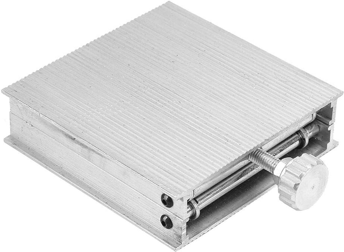 SnelShoppen - 3.5 inch Lab Lift Platform Standaard Aluminium Universele Niveau Beugel - 90mm Verstelbaar Laboratorium Jack Lift Stand - Schaar Lab Hef
