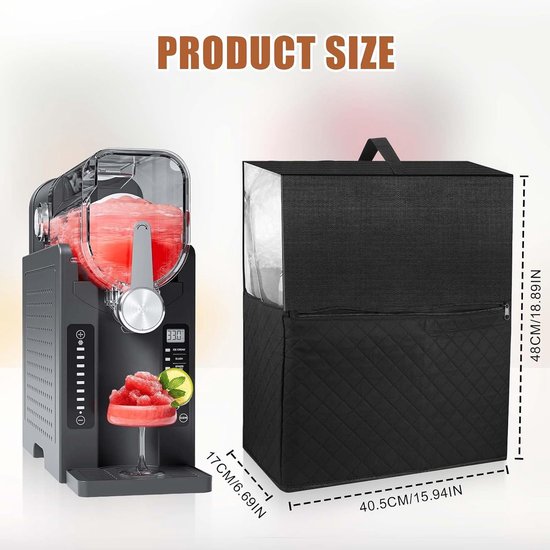 SnelShoppen - Hejo Bescherming voor Ninja SLUSHi FS301EU IJs Maker - Translucente Stofhoes - Waterdicht, Stofdicht, Krasbestendig - 47 cm x 20 cm x 42 van Snelshoppen — afbeelding 5