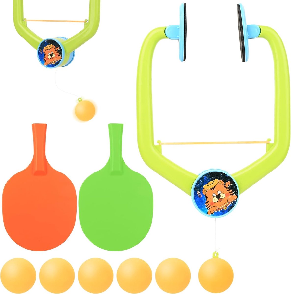 SnelShoppen - Ping Pong Game Over de Deur, Hangende Tafeltennis Set, Verstelbaar Deuraanpassingsset, Draagbare Tafeltennis Trainer voor Oefeningen, Ge