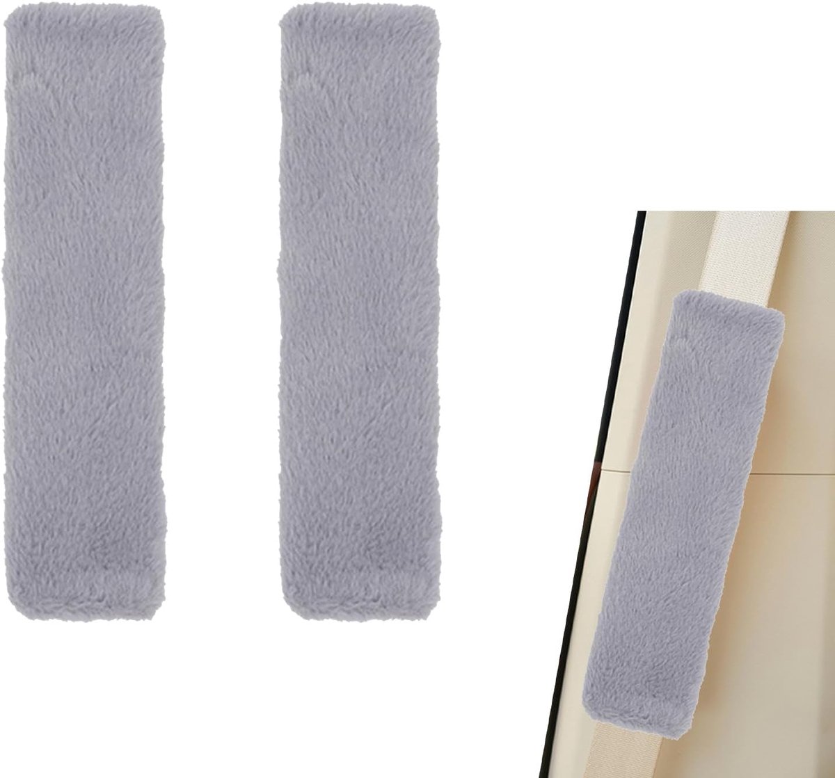 2 Pieces Car Seat Belt Pads Soft Seat Belt Pads Seat Belt Pad Faux Rabbit Fur Seat Belt Seat Belt Shoulder Bags for - ShopVlot