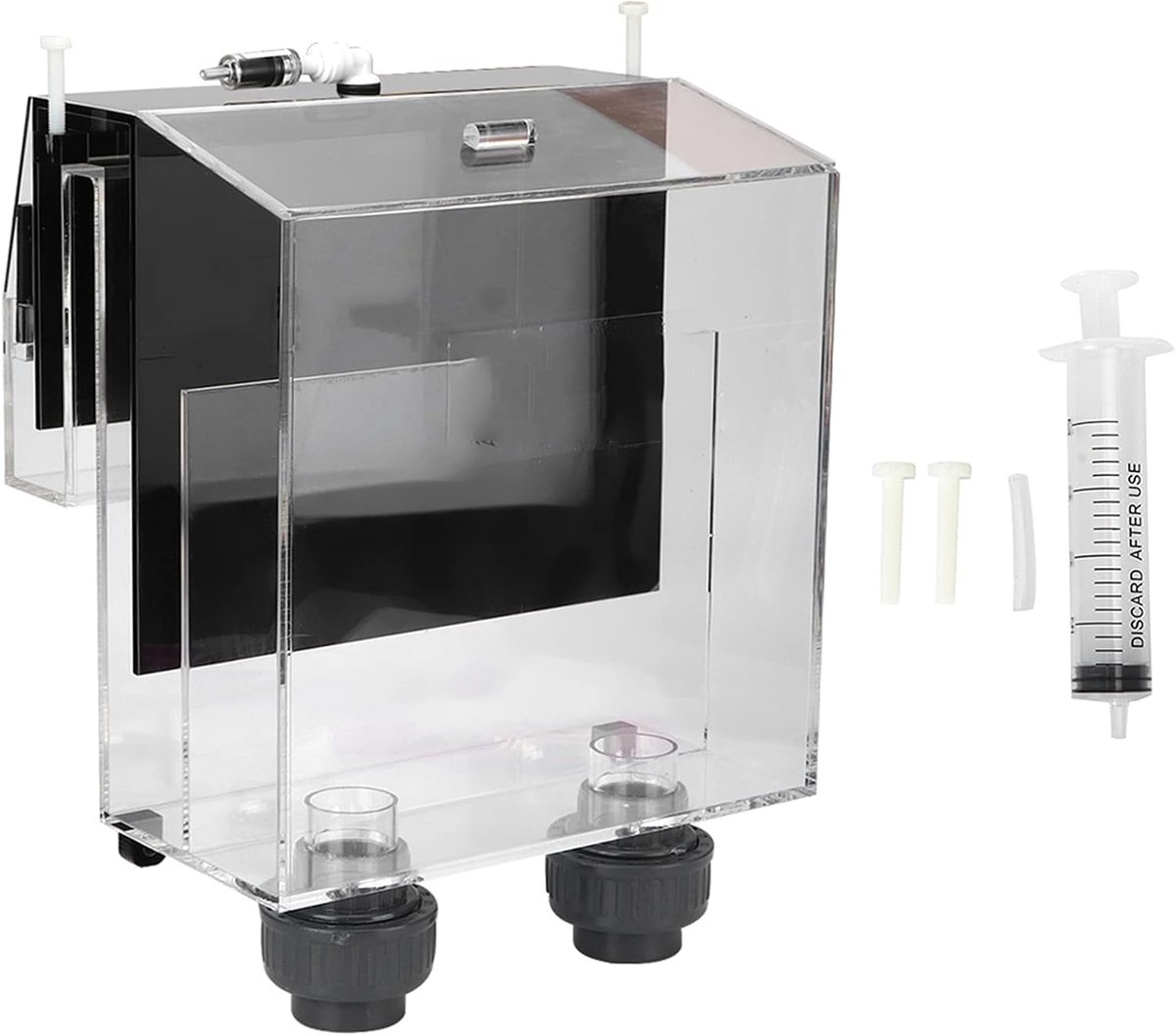 SnelShoppen - Acrylic Siphon Overflow Box voor Aquarium - Hoog Transmissie Water Circulatie, Zelfstartend, Inclusief Check Valve, Ideaal voor Vis Aqua