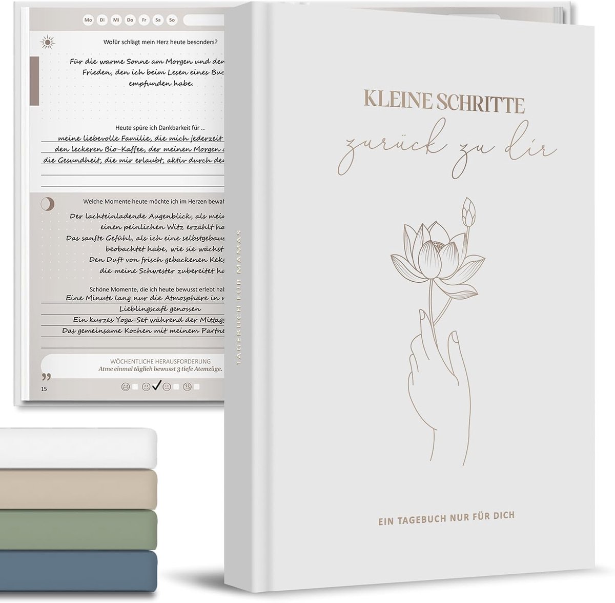 SnelShoppen - BIROYAL Dagboek, dank je wel mam, hard gewerkt, grijs, notitieboek, cadeau voor moeder, schrijfboek, persoonlijk, A5 formaat